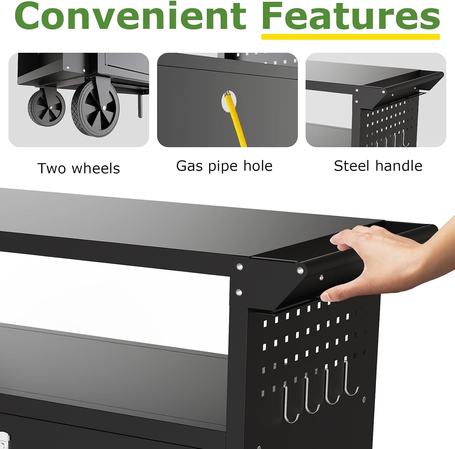 Outdoor Grill Cart Table With  - Outdoor Camping Table 评论和价格