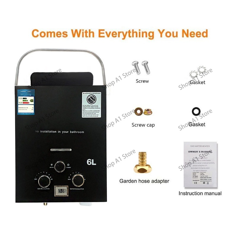 Water Heater 6L Outdoor Campin - Outdoor Camping Hot Water Heater 评论和价格