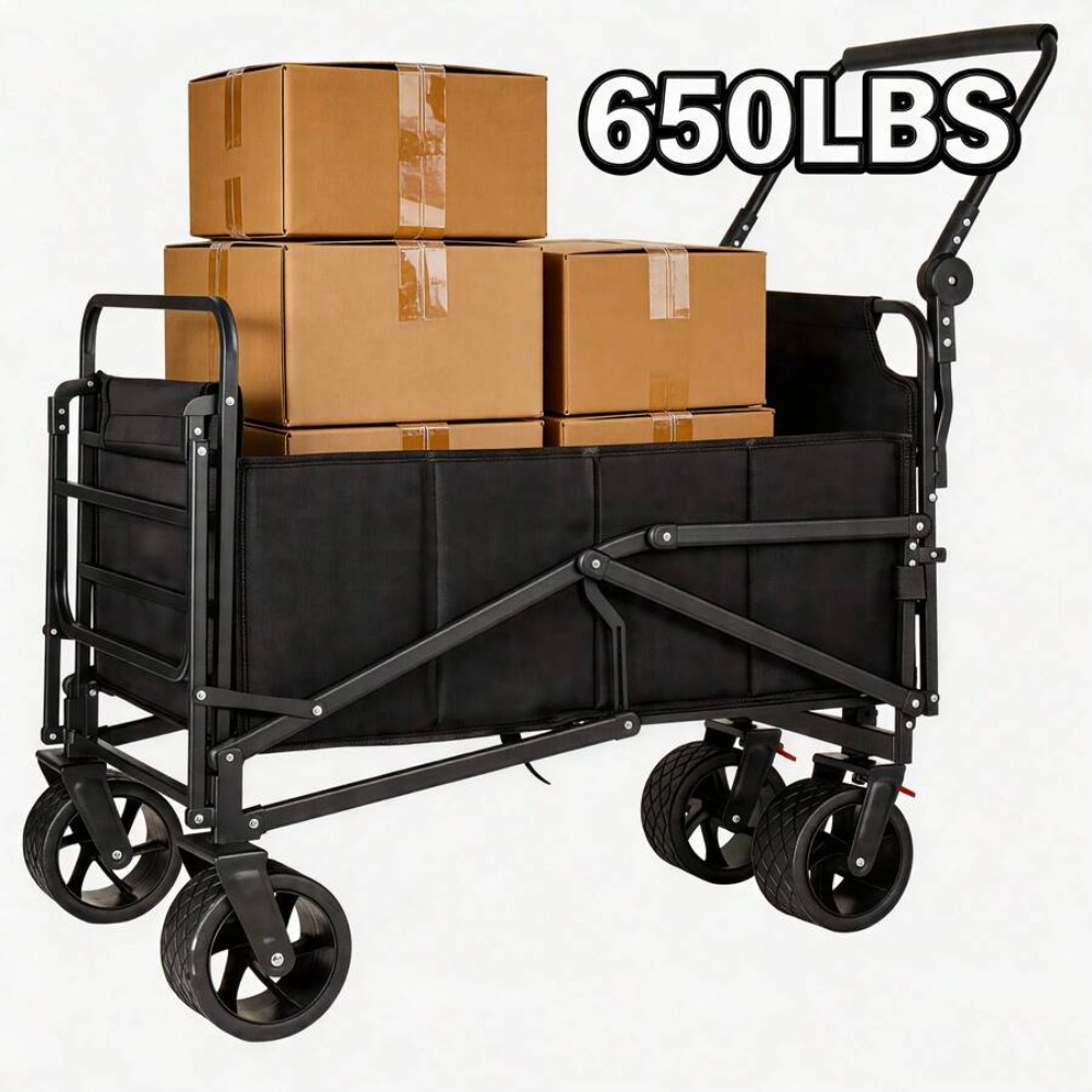 3-In-1 Seat Wagon Cart with Cu - Outdoor Camping Table 评论和价格