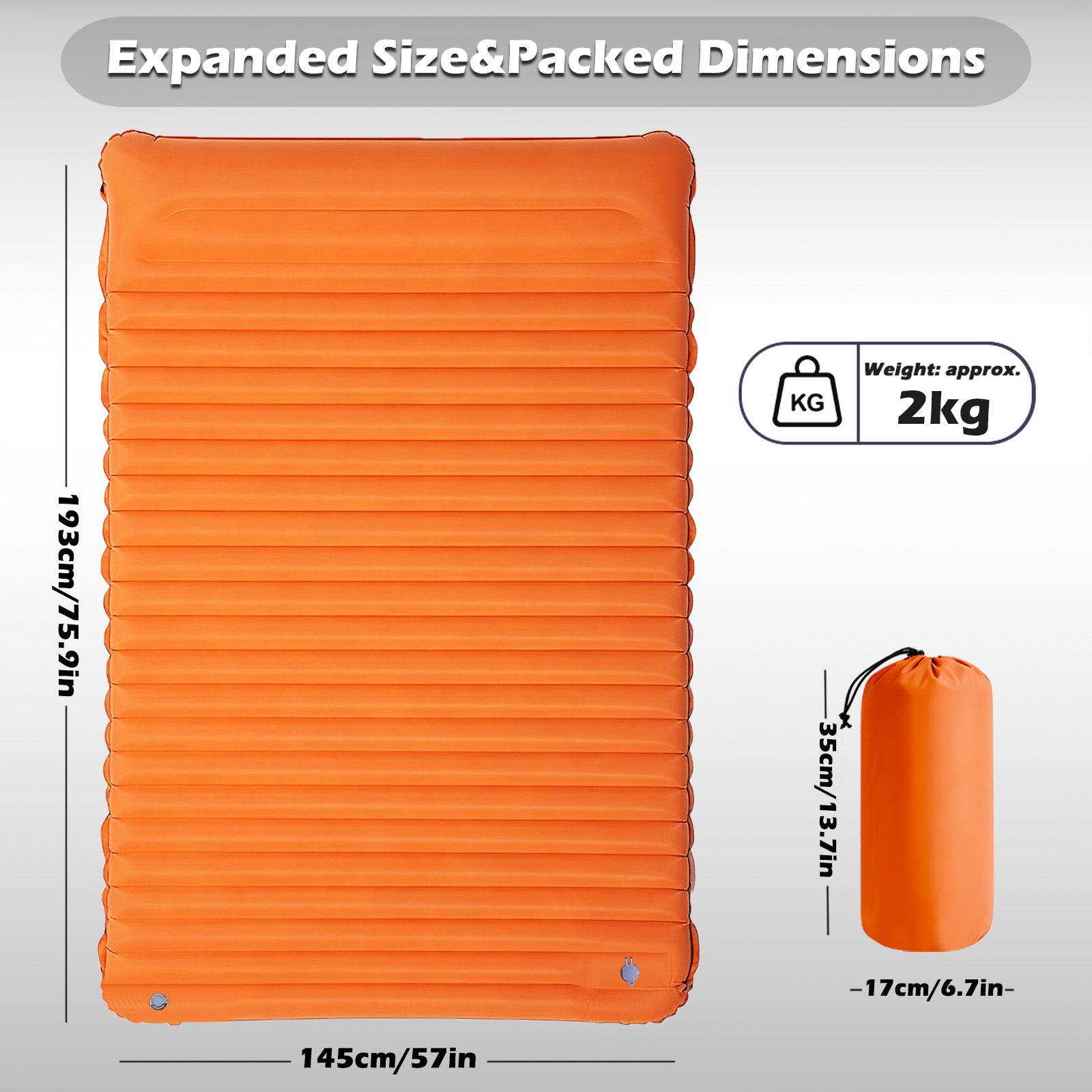 Outdoor Camping Inflatable Mat - Camp Pillow Compressible 评论和价格