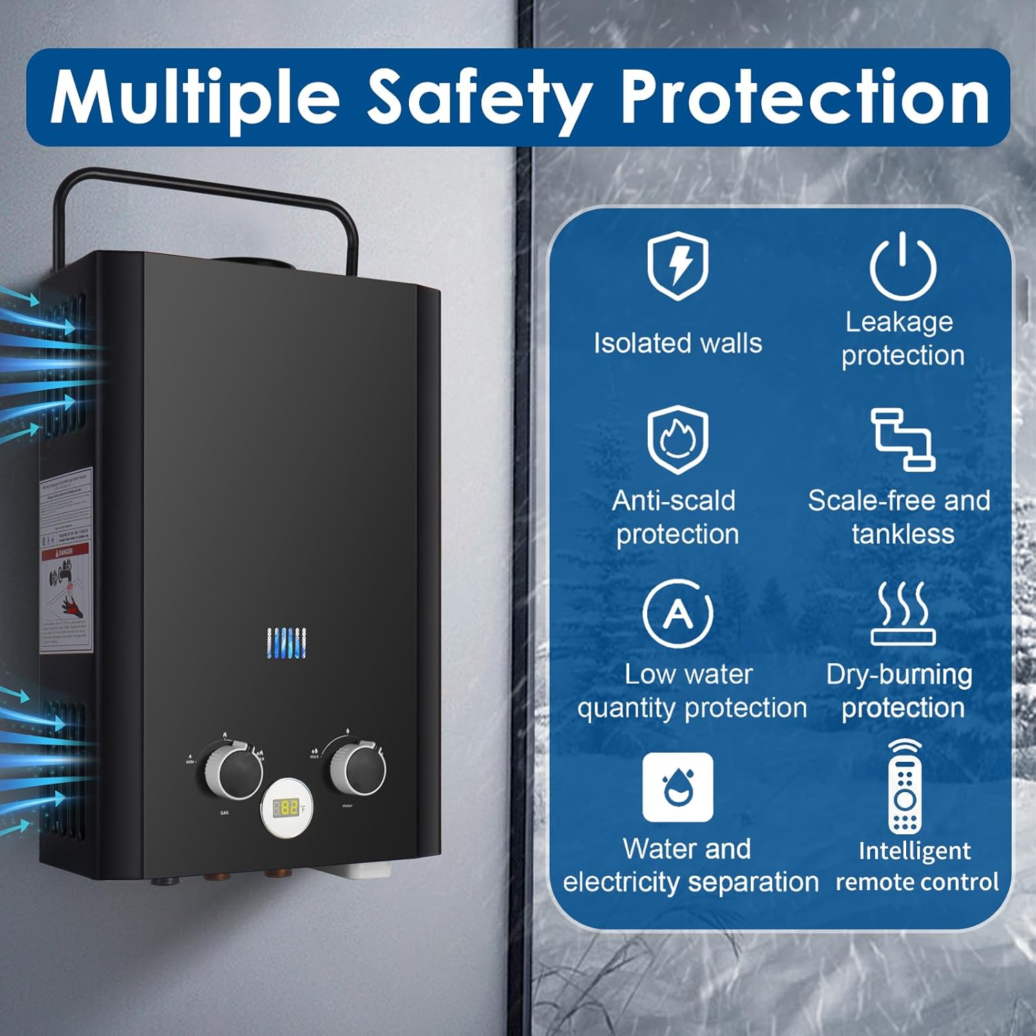 Tankless Water Heater Propane, - Outdoor Camping Hot Water Heater 评论和价格