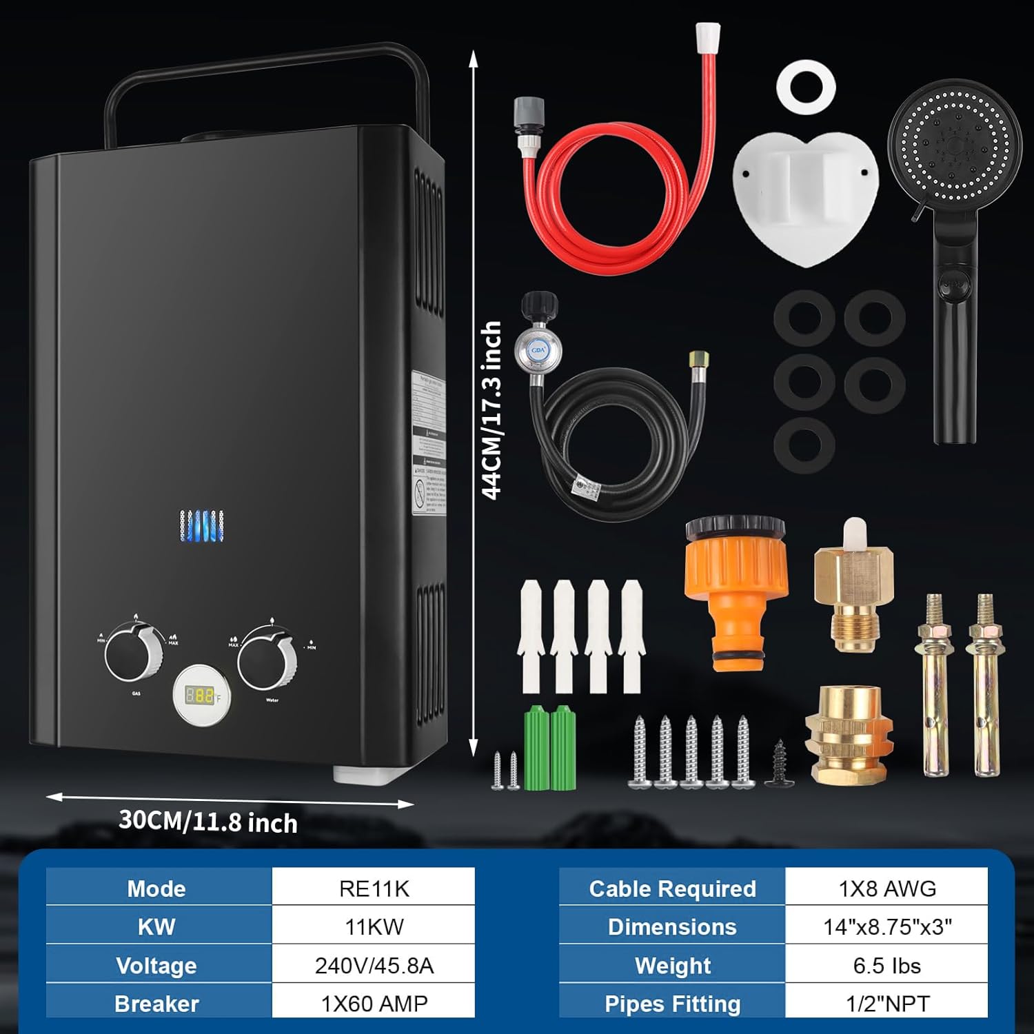 Tankless Water Heater Propane, - Outdoor Camping Hot Water Heater 评论和价格