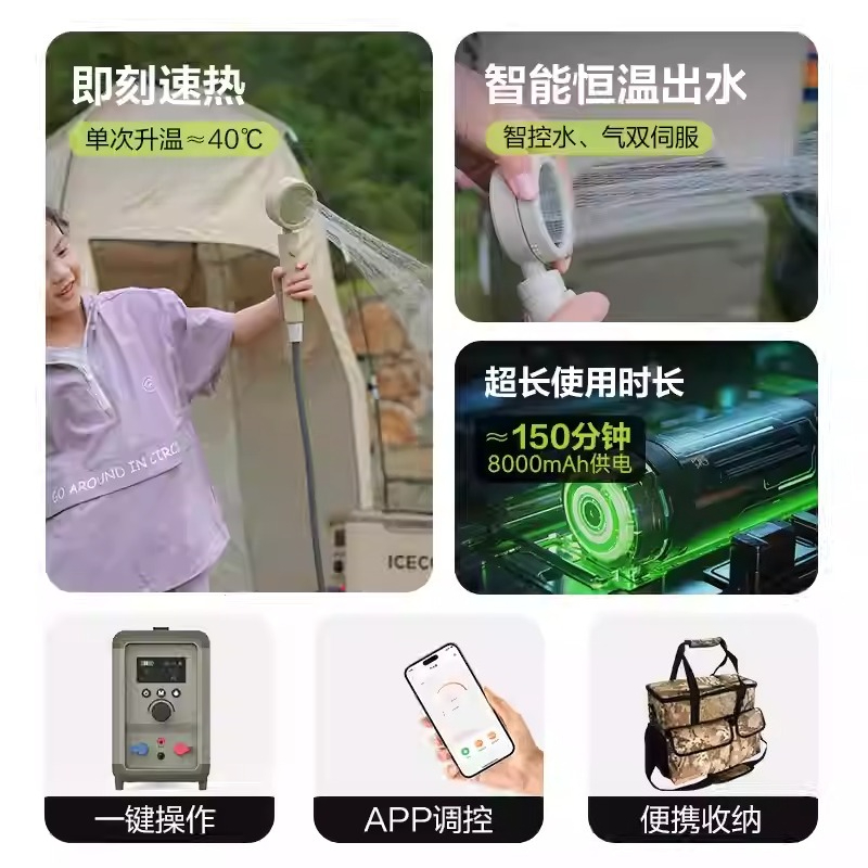Self-Driving Travel Hot Water  - Outdoor Camping Hot Water Heater 评论和价格