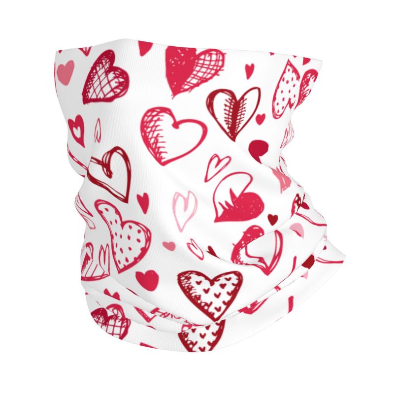 Pink Red Love Hearts Bandana N - Outdoor Camping Youtube 评论和价格