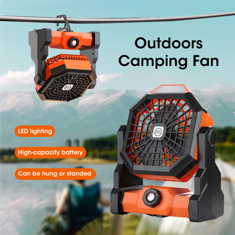 10000mAh Camping Fan with LED  - Outdoor Camping Fans 评论和价格
