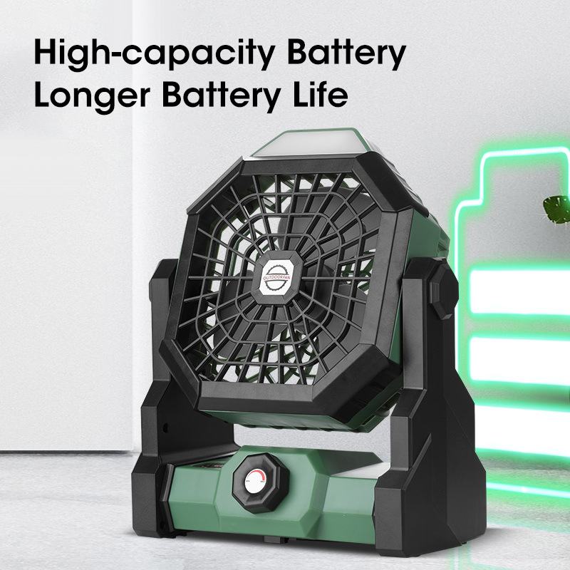 10000mAh Camping Fan with LED  - Outdoor Camping Fans 评论和价格