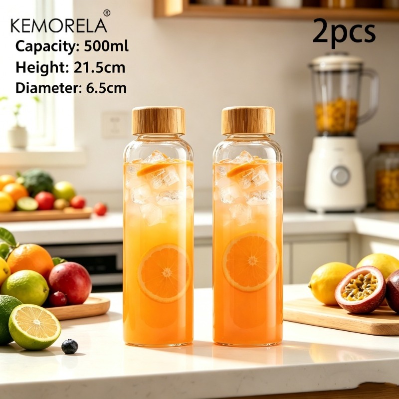 2/4PCS Glass Sports Water Bott - Outdoor Camping Activities For Adults 评论和价格
