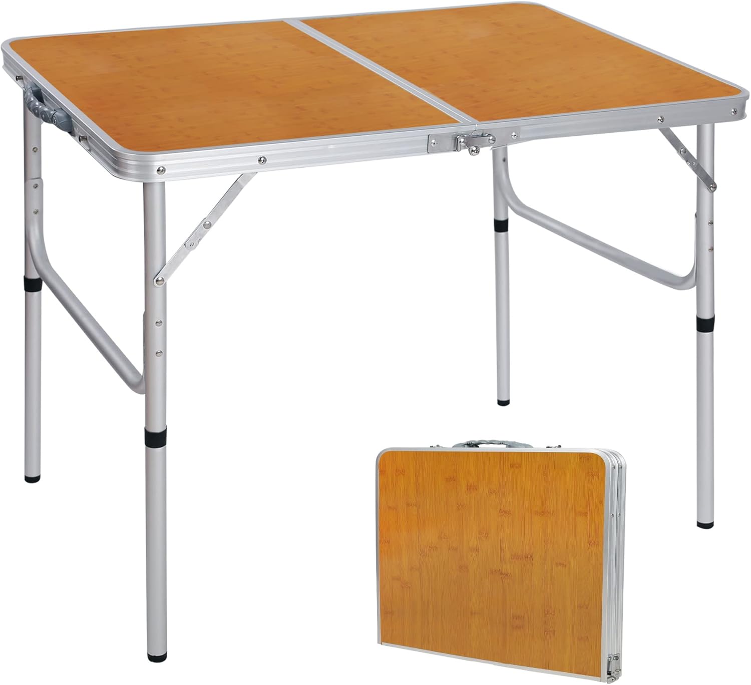 Adjustable Height 35x24-Inch F - Outdoor Camping Cooking Table 评论和价格