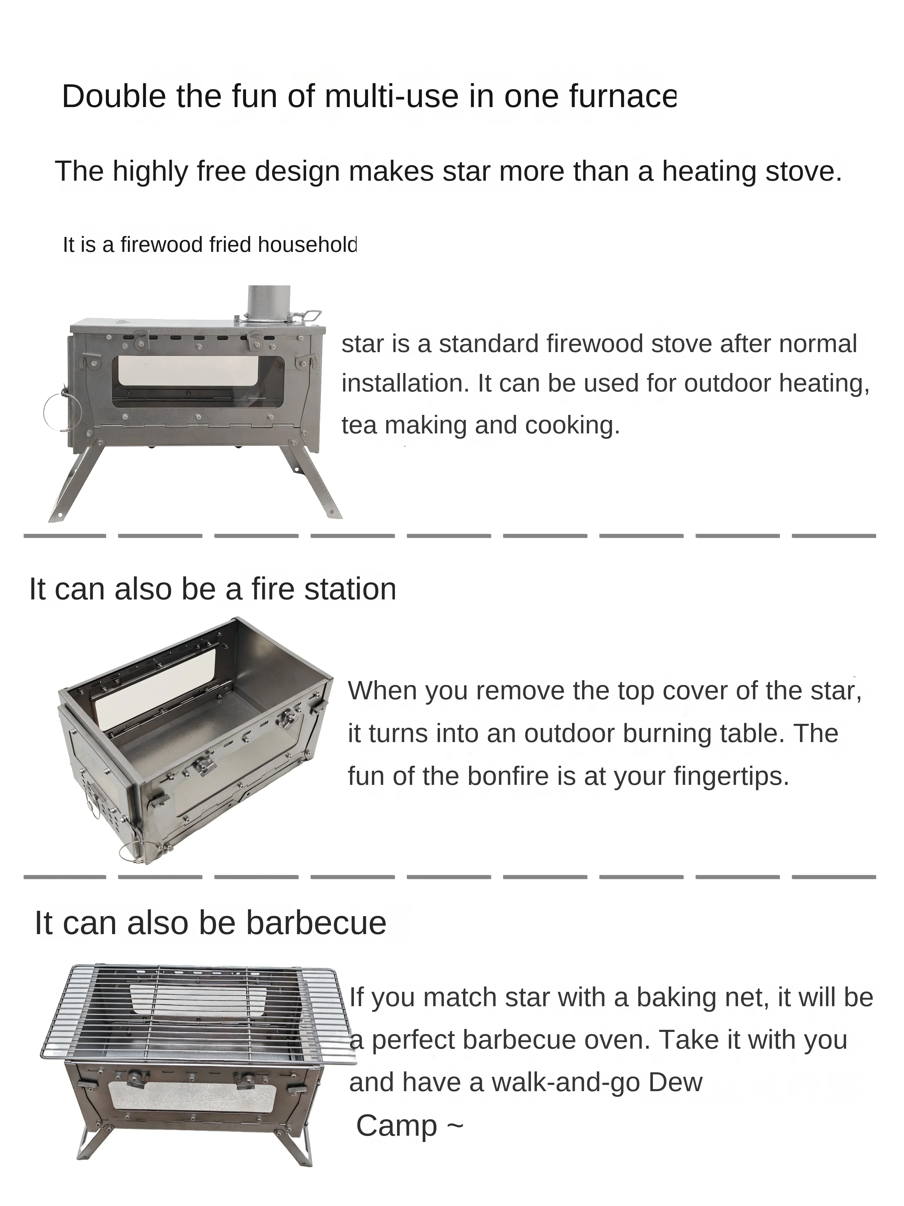 WT Star Ti Titanium Alloy Fold - Outdoor Camping Gas Heater 评论和价格