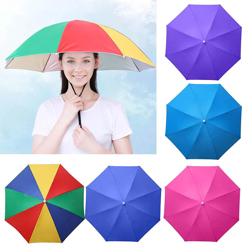 Foldable Head Wear Umbrella Ha - Outdoor Camping Activities For Adults 评论和价格