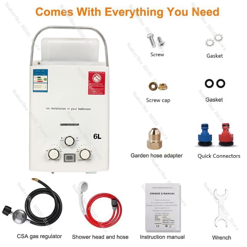 Propane LPG  Gas Tankless Wate - Outdoor Camping Hot Water Heater 评论和价格
