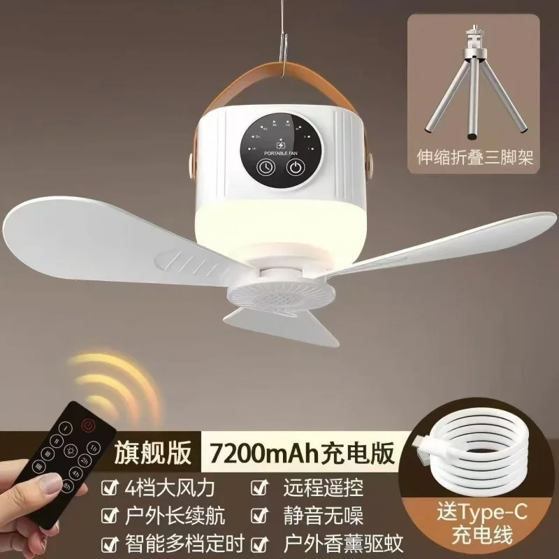 New Rechargeable Small Hanging - Outdoor Camping Fans 评论和价格