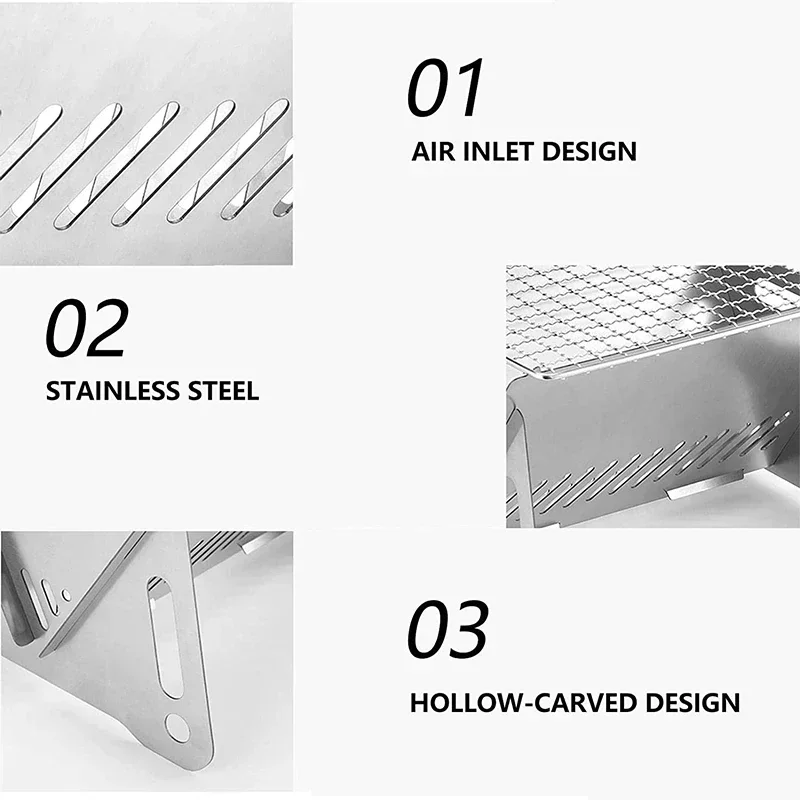 Portable Folding Barbecue Gril - Outdoor Camping Gas Heater 评论和价格
